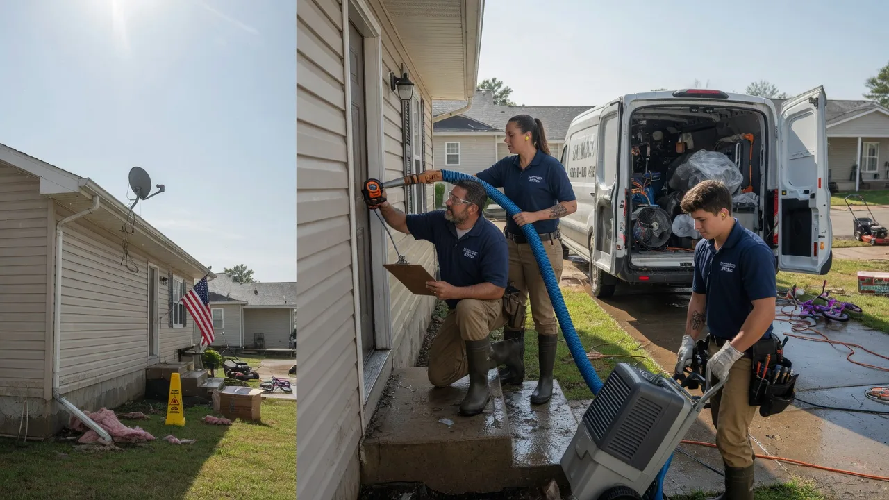 Ceiling Water Damage Restoration in Cookville, TX near me